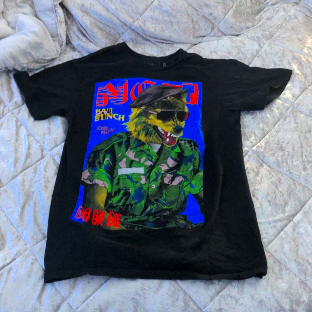 NEFF (SMALL) BLACK '90S VINTAGE RARE BAD BUNCH SHORT SLEEVE SHIRT